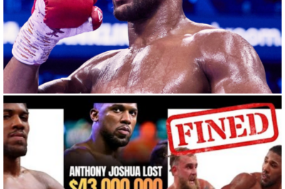 🐘 BIZARRE ALERT: Anthony Joshua FINED $43 Million After Stunning Payday and Jake Paul Knockout! 💸 In a shocking twist that has left fans gasping, heavyweight champion Anthony Joshua faces a staggering $43 million fine following his massive payday and a sensational knockout victory over Jake Paul! As the boxing world reels from this unexpected financial blow, questions arise about the implications for Joshua’s future and the sport itself. “In boxing, victory can sometimes come at a price—especially when the stakes are this high!” 👇