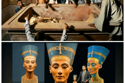 “Queen of the Silent Afterlife 👑🌑—Nefertiti’s Lost Tomb Opens After 3,300 Years, Revealing a Secret So Dangerous Egyptologists Can Barely Speak Its Name!” When scientists pried open the final sealed chamber, they expected dust and relics—NOT the unnerving inscriptions, forbidden artifacts, and a presence so overwhelming that even veteran archaeologists stepped back in terror, whispering that Nefertiti may have prepared her tomb for a catastrophe still unfolding today 👇