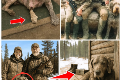 Couple Went Hunting and Vanished in the Alaskan Wilderness — One Year Later Their Dog Staggers Back Carrying a Collar That Changes Everything 🐺 The quiet town froze when the dog emerged from the tree line scarred and thinner, dragging a collar etched with marks no vet could explain, and as cameras rolled a narrator’s voice cut in to suggest survival, betrayal, and a final stand against something the wild doesn’t forgive, leaving officials scrambling and neighbors whispering that the forest kept the couple for a reason 👇