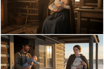 She Knocked With Full Breasts After His Wife Passed—The Rancher Sat Alone With a Hungry Baby…