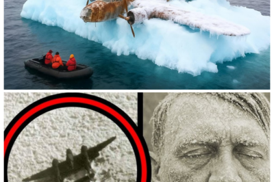 Abandoned WW2 Plane Found Frozen In Iceberg – What Was Inside Will Leave You Speechless