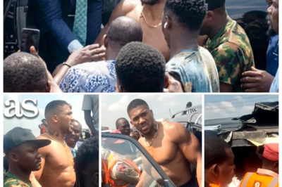 🐘 Tragic Accident: Anthony Joshua Seen Leaving Wrecked Car in Visible Distress! 😱 “Even heroes have their breaking points!” In a devastating incident, Anthony Joshua was spotted leaving the wreck of his car, clearly in pain following a fatal accident in Nigeria. What circumstances led to this tragic event, and how will it affect the boxing icon’s mental and physical well-being? As the investigation continues, the community rallies around him in support. Stay with us for the latest developments! 👇