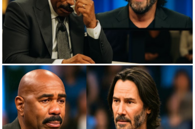 “TEARS ON LIVE TV 🎙️ When Steve Harvey Faced Keanu Reeves’ Unexpected Heart-Piercing Message—Unleashing a Studio-Stopping Wave of Emotion, Redemption, and a Hidden Hollywood Confession That Left America Gasping 🌟” In this ultra-dramatic retelling, the audience froze as Keanu delivered a message so raw it cracked Steve’s trademark confidence, sending him into a trembling, tear-soaked moment that turned a cheerful talk show into a jaw-dropping emotional earthquake 👇