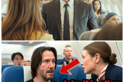 “FIRST-CLASS FALLOUT ✈️ A Cocky Flight Attendant Mocks Keanu Reeves’ ‘Weird’ Necklace—Only for a Shattering Mid-Air Revelation to Flip the Power, Freeze the Cabin, and Leave the Attendant Drowning in Regret as Passengers Watch the Karma Unfold 🔥” In this sensationalized retelling, the sneering crew member had no idea the necklace he ridiculed carried a story that stopped Keanu’s fans, colleagues, and even the pilot in stunned silence, turning the sky-high humiliation into a breathtaking twist he never saw coming 👇