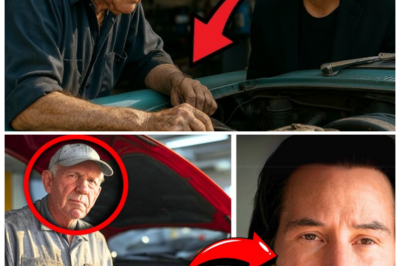 “THE GARAGE MIRACLE 🚗 An Elderly Mechanic Quietly Fixes Keanu Reeves’ Car—But When Keanu Returns a Week Later, He’s SHATTERED by a Heart-Stopping Discovery That Turns a Simple Repair Into a Life-Changing Twist Hollywood Could Never Script 🔥” In this explosive tabloid-style tale, Keanu walks back into the dusty little shop expecting to say thank you—only to stumble into a revelation so emotional, so unexpected, it leaves him frozen as customers watch a superstar confront a truth that melts even his legendary calm 👇