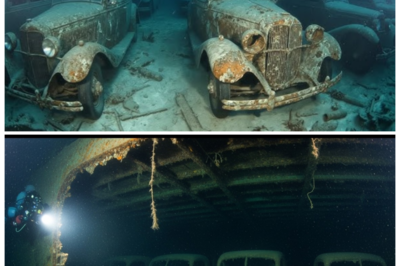 SHOCKING DISCOVERY: WWII Sunken Car Carrier Found with 200 Classic Cars PERFECTLY PRESERVED! 🚢🕵️♂️ A buried secret of history has just been unearthed—underwater, resting in eerie silence, a WWII-era car carrier with 200 vintage cars, perfectly preserved after all these years. How? Why? Was this just an accident, or something far darker at play? This stunning discovery has revealed more than just luxury cars—it’s the untold story of lost treasure, intrigue, and wartime mystery. Buckle up, because what’s lurking beneath the surface is more shocking than anything you’ve ever heard. 👇