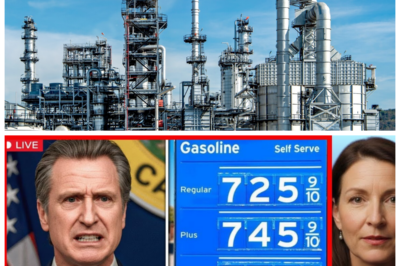 “Gas Prices Soar as Arizona Plays Hardball: Is California’s Governor Even Paying Attention?” 🚨💔🔥 In a shocking twist, Arizona’s aggressive tactics have left California’s governor scrambling to respond, raising eyebrows and questions about leadership in the Golden State; “Who knew a gas refinery could ignite such a political firestorm?” As citizens watch gas prices skyrocket, the pressure mounts on the governor to act, or risk being seen as a puppet on Arizona’s strings, while whispers of betrayal swirl among his own party, leaving everyone to wonder if this is the beginning of the end for his political career. 👇