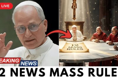 Pope Leo XIV’s Radical Mass Reforms: Faith in Crisis or Renewal? 🔥⏳  In an unprecedented move, Pope Leo XIV has announced twelve shocking new rules for Mass, sending shockwaves through the Catholic Church and igniting a fierce debate among the faithful. As congregations grapple with the implications of these sudden liturgical changes, the ticking clock of tradition clashes with the urgent need for spiritual renewal. With many feeling spiritually dry and emotionally fatigued, the Pope’s reforms could either revive their faith or plunge them deeper into doubt. As tensions rise and divisions threaten to fracture the community, the question looms: will these radical changes lead to a resurgence of belief or unravel the very fabric of the Church? As the faithful confront their fears, the future of their spiritual journey hangs in the balance. 👇