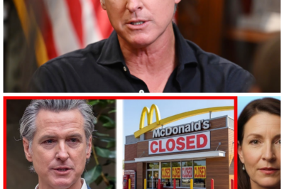 “California’s Golden State Crumbles: McDonald’s Shocking Exit Leaves Governor in Tears! 🍔💔”  In a jaw-dropping twist that has left the Golden State reeling, Governor Gavin Newsom was spotted in a rare moment of vulnerability, exclaiming, “Who needs a fast-food empire when you have dreams?” as the news of McDonald’s abrupt departure sent shockwaves through the state’s economy and psyche, sparking fears of an impending financial apocalypse that could rival the Great Depression. With thousands of jobs hanging in the balance and a wave of panic washing over California’s streets, the question on everyone’s lips is: what will this mean for a state already teetering on the edge? The fallout could be catastrophic! 👇