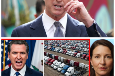 “California’s Governor in Hot Water! 🚚 Trucking Giants CRUMBLE Amid Scandalous Secrets!” The wheels are coming off in California as the trucking industry faces an unprecedented collapse, and whispers of corruption swirl around the governor’s office! Are hidden agendas driving this disaster, or is it a shocking betrayal from within? Buckle up, because the truth is about to hit you like a runaway freight train! 👇