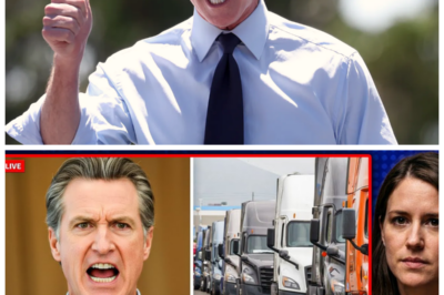 “California’s Trucking Exodus: Is the Governor Driving Us All to Disaster? 🚚💨”  As the Golden State faces an unprecedented crisis with trucking companies fleeing like rats from a sinking ship, one has to wonder, “Is Governor Newsom just the captain of this Titanic?” With regulations tightening and costs skyrocketing, the once-thriving industry is now a ghost town of abandoned trucks and broken dreams, leaving Californians to wonder if their livelihoods are next on the chopping block. As the trucks roll out, so do the jobs, and the state’s economy hangs by a thread, teetering on the edge of collapse. Will the governor step up or just step aside as chaos reigns? 👇