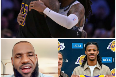 LeBron James Shocks the World with Ja Morant’s Official Trade to the Lakers—Is This the Move That Will Redefine the NBA? The NBA just experienced a seismic shift as LeBron James officially confirmed the trade of Ja Morant to the Los Angeles Lakers, and the world is still reeling from the news. What does this move mean for the Lakers, Morant’s career, and LeBron’s quest for another title? The basketball world is buzzing with questions, and fans are eagerly awaiting to see how Morant’s electrifying playstyle will fit into LeBron’s already stacked roster. Was this a game-changer for the Lakers, or will the trade end up being a colossal misstep? This announcement is a bold declaration of intent—and the repercussions could be monumental.  👇