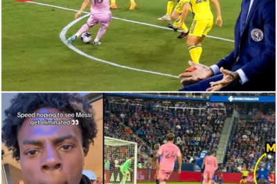 Messi’s Insane Hat-Trick Assist Stuns iShowSpeed—Did the Greatest Footballer Ever Just Destroy the Sport? You thought Messi was done? Think again. On the field against Cincinnati, Messi tore apart the game in ways that not only shocked his opponents but completely blindsided his biggest fan. iShowSpeed, always ready for a reaction, found himself paralyzed by what many are calling the most dominant display of football EVER. The world watched as Messi made history once again, and iShowSpeed was left in ruins, with nothing to say but “how?” Can anyone ever be as great as this? And was iShowSpeed’s silence the beginning of the end for football’s stars? 👇