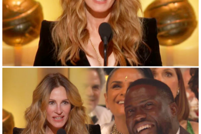 🐘 “Julia Roberts Calls Out Kevin Hart: The Golden Globes Moment Everyone Is Talking About! 🎭” “Things got heated at the Golden Globes!” Julia Roberts didn’t hold back when she called out Kevin Hart for attempting to leave the event early. In a surprising turn of events, her candid remarks caught the attention of attendees and viewers alike. What led to this unexpected confrontation? Join us as we break down the memorable moment! 👇