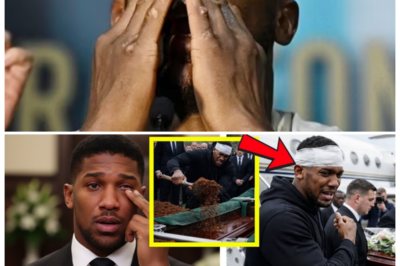 🐘 Anthony Joshua Gets EMOTIONAL at Close Friends’ Funeral – A Heartfelt Tribute! 😢 “In the world of sports, even the toughest champions face moments of vulnerability.” Anthony Joshua was visibly moved as he attended the funeral of his close friends, showcasing a side of the boxing superstar rarely seen in the public eye. The emotional tribute highlighted the deep bonds of friendship and the impact of loss on even the strongest individuals. What does this moment reveal about Joshua’s character beyond the ring? Prepare for a poignant exploration of grief and resilience! 👇