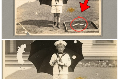 This 1910 Photo of a Boy Holding an Umbrella Looked Sweet—Until the Zoom Revealed Something Shocking