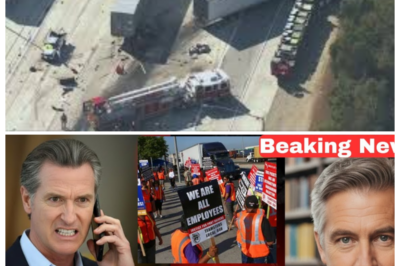 🚨 CALIFORNIA BORDER SHUTDOWN NIGHTMARE: 10,000 TRUCKERS KILL THEIR ENGINES AT ONCE — SUPPLY CHAIN PARALYZED AS FOOD, FUEL, AND MEDICINE RUN DRY Highways turn into steel graveyards, horns blare through the night, and stunned officials watch billions in cargo sit frozen at the state line. Grocery shelves empty within hours, gas stations ration fuel, and desperate families brace for shortages — insiders warn this is the closest California has ever come to total economic gridlock 👇