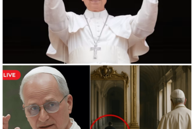 🌌 MIDNIGHT REFLECTION — POPE LEO XIV PASSES A MIRROR IN THE APOSTOLIC PALACE… AND SEES A STRANGER KNEELING BEHIND HIM THAT NO ONE ELSE CAN FIND 🪞 The narrator whispers like a ghost story as candlelight flickers across marble halls, the Holy Father pauses, and in the glass appears a bowed silhouette that vanishes when he turns, leaving guards baffled, cardinals shaken, and rumors racing that the Vatican just witnessed something no prayer book can explain 👇