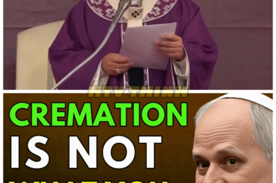 Pope Leo XIV’s Terrifying Warning: What Happens to Cremated Souls? 🔥 In an unexpected and deeply unsettling declaration, Pope Leo XIV has spoken out about the fate of souls after cremation—and his words will leave you questioning everything. What does the Church really believe happens to those who choose cremation, and why is the Pope speaking out now? The answer is far more controversial than you think. Want to hear the full story? Check the comments for all the shocking details!👇