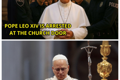 Pope Leo XIV is arrested at the church door: no one expected his response!