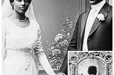 This 1904 wedding portrait looks elegant — until you see what the groom is hiding