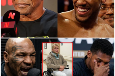 “Tyson’s Explosive Fury: ‘Joshua Almost Killed Jake Paul!’ – The Shocking Backlash After Paul’s Brain Injury” The aftermath of Jake Paul’s brutal defeat to Anthony Joshua has left fans and fighters alike in disbelief. But it’s Mike Tyson’s explosive words that are sending the most shockwaves. After Paul’s devastating brain injury, Tyson didn’t just offer his sympathy—he unleashed a torrent of criticism aimed squarely at Joshua. Was Tyson’s anger justified, or is this just a case of a legendary fighter lashing out in frustration? With tensions running high and the severity of Paul’s injury now in question, this clash of titans is only heating up. 👇