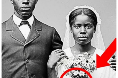 It was just a portrait of newlyweds — until you see what’s in the bride’s hand