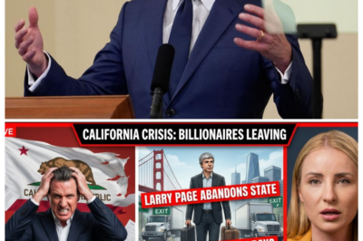 💥 CALIFORNIA MELTDOWN — GOVERNOR “LOSES CONTROL” AS LARRY PAGE WALKS AWAY AND THE BILLIONAIRE EXODUS BEGINS 🏃‍♂️ The narrator sneers as whispers turn to panic, aides scramble behind closed doors, and power players allegedly pack their bags while podium promises crumble, painting a blockbuster tableau where Silicon Valley’s golden sons ghost the Golden State and the cameras linger on a leader suddenly shouting into the void 👇