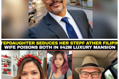 Filipina Wife Discovers Stepdaughter’s Affair With Millionaire Husband – Ends in Double Poisoning On a humid March morning in Miami Beach, a housekeeper arrived at an oceanfront mansion to discover a scene that would haunt investigators for years. Three bodies, a husband and stepdaughter dead at the hospital from poisoning. A wife dead in her home office hours later, staged suicide notes and hidden surveillance cameras that would reveal a twisted love triangle ending in murder suicide, where everyone was both victim and perpetrator. And the truth was captured in 4K resolution by cameras no one knew were watching. The location was 847 millionaires row, a fictional street address for a very real kind of wealth. The Azure estate, as locals called it, was a 12,000 square ft monument to access. Seven bedrooms, nine bathrooms, private beach access, and an assessed value of $42 million. The kind of home that appeared in luxury real estate magazines with the caption price upon request. On the night of March 23rd, 2024, it became a crime scene……….. Full in the comment 👇