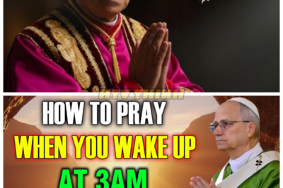 Pope Leo XIV Reveals the Powerful 3AM Prayer for Protection — How to Pray When You Wake Up at Night 🌙 Waking up at 3am can feel unsettling, but Pope Leo XIV has shared a powerful prayer that will protect you during these late-night hours. This prayer isn’t just a plea for peace—it’s a divine shield that will guard you from fear and harm. Learn how to pray when you wake up at 3am and discover the spiritual power that can transform your nights. 👇