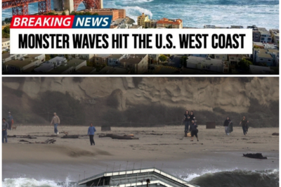 😱 1 MIN AGO: 60-Foot Waves Strike U.S.West Coast – “Seawalls Collapsing in Minutes!” 😱 – HTT