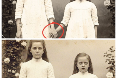 This 1895 Photo of a Girl Holding Her Sister’s Hand Seemed Normal — Until Restoration Revealed  A recently restored photograph from 1895 is captivating historians, photographers, and the public alike. At first glance, it appears to show a simple, innocent moment: a young girl holding her sister’s hand. But advanced digital restoration techniques have revealed details that were invisible to the naked eye—subtle expressions, mysterious shadows, and elements of the background that hint at a far more complex story than anyone imagined. Was it a forgotten family secret, a historical clue, or something stranger? Experts are now debating the implications, and the restored image has gone viral as people try to piece together the truth behind the seemingly ordinary moment frozen in time. Click the article link in the comments to see the full restored photo and discover what was hidden for over a century.