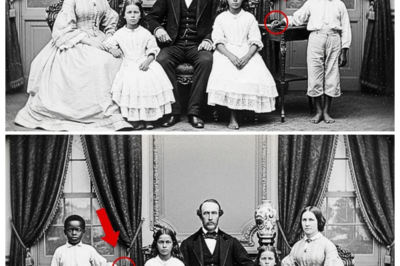 This 1856 Portrait Looked Peaceful — Until Historians Saw What the Enslaved Child Held in His Hands  This 1856 portrait looked peaceful until historians saw what the enslaved child held in his hands.  Dr.James Crawford adjusted his reading glasses as he examined a dgerotype at the Library of Congress in Washington DC.  It was February 2024 and he’d been cataloging antibbellum photographic collections for 8 months.  Most images blurred together, stiff poses, formal attire, faces frozen in time by the limitations of early photography.  But this dgeraype stopped him cold.  The image dated September 1856 showed the Caldwell family of Richmond, Virginia.  Mr.Thomas Caldwell stood beside his wife Ellaner, both dressed in their finest.  Their two daughters, approximately 10 and 12 years old, wore elaborate white dresses with lace collars.  The interior setting was opulent, heavy velvet curtains, ornate wallpaper, polished mahogany furniture visible in the background.  To the right of the family group stood a young black boy, perhaps seven or eight years old. 👉 Click the link below to read the full story…