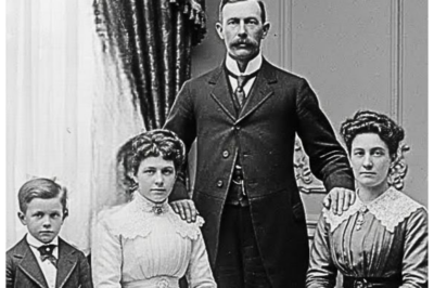 This 1900 portrait looked normal until the background revealed who really took the picture. The afternoon light filtered through the tall windows of the Charleston Heritage Museum, casting long shadows across Dr. Maya Robinson’s desk. She adjusted her reading glasses and leaned closer to her computer screen, examining the highresolution scan of a photograph that had arrived that morning from an estate sale in the historic district. The image itself seemed unremarkable at first glance. A formal portrait from 1900 showing the Whitmore family, father, mother, and three children posed stiffly in their parlor. The father stood with one hand on his wife’s shoulder. The children arranged in descending height order. Their clothing spoke of wealth, silk, lace, and perfectly tailored suits. The backdrop showed the typical trappings of turn of the century prosperity, heavy curtains, ornate furniture, and a large decorative mirror mounted on the wall behind them. Maya had seen hundreds of such photographs.