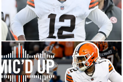 🐘 Shedeur Sanders Mic’d Up: The Unforgettable Late Game Drive Against the Browns! 🚨 “When the clock runs out, the real game begins!” In a thrilling Week 18 clash, Shedeur Sanders was mic’d up, providing fans with an exclusive look at his late-game heroics that secured a walk-off win against the Bengals. As he navigated the pressure and executed key plays, his words and actions revealed the heart of a champion. What did he say that fueled this incredible victory? Discover the highlights now! 👇