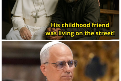 Pope Leo XIV sees his CHILDHOOD FRIEND living on the STREETS, and his reaction shocks everyone.