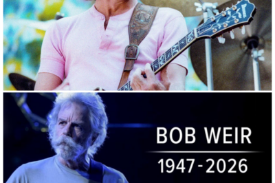 🐘 “Music Legend Bob Weir Passes Away at 78: The World Mourns a True Icon!” 🎸 In a heartbreaking announcement, the music world is mourning the loss of Bob Weir, the legendary guitarist and co-founder of the Grateful Dead, who has died at the age of 78. “His melodies will forever echo in our hearts!” As tributes pour in from fans and fellow musicians alike, we reflect on the incredible legacy he leaves behind and the impact he had on generations of music lovers. Join us as we celebrate the life of a true icon! 👇
