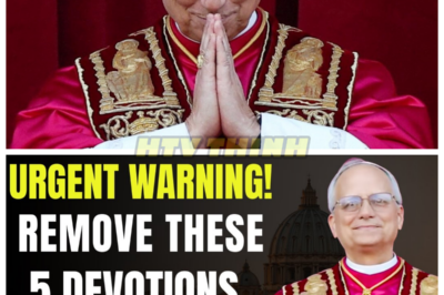 🙊 Beware: Pope Leo XIV’s Shocking Warning About Dangerous Devotions 🔍⚡  In an unprecedented revelation, Pope Leo XIV warns the faithful about five Catholic devotions that could bring untold danger into their homes. As believers cling to their cherished rituals, the ticking clock of spiritual peril looms ever closer, threatening to unleash forces beyond comprehension. Each devotion, once a source of comfort, now carries a sinister weight, raising questions about the true nature of faith and the unseen dangers that may lurk in the shadows. As the Pope’s message spreads, will the faithful heed his warning, or will they continue to invite chaos into their lives? The chilling implications of this revelation leave us wondering: what other secrets lie hidden within the sacred practices of the Church? 👇