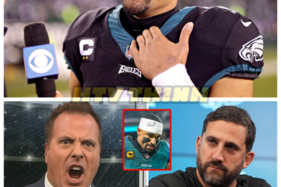 🙊 Jalen Hurts Faces Backlash After Shocking Loss and Blame Game Unfolds 🔥🌀  In the wake of a stunning 23-19 playoff defeat to the San Francisco 49ers, Jalen Hurts has gone viral for his controversial postgame comments that left fans and analysts alike questioning his leadership. Instead of holding teammates or coaches accountable, Hurts took full responsibility for the loss, igniting a firestorm of debate about the culture within the Philadelphia Eagles locker room. As tensions rise, the drama surrounding AJ Brown and sideline chaos adds fuel to the fire, while whispers of Kevin Patullo’s potential exit loom large. With the future of the Eagles hanging in the balance and the internet divided on Hurts’ role as a leader, the stage is set for a tumultuous offseason. Will Hurts’ self-sacrifice be seen as true leadership, or is it merely a mask for deeper issues within the team? The answers could reshape the very foundation of the Eagles franchise. 👇