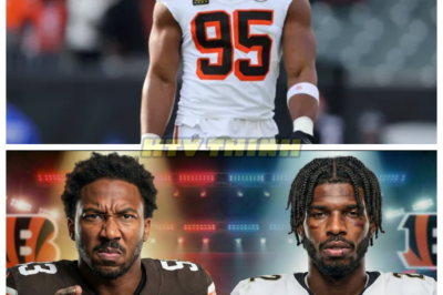 🙊 Under Pressure: Myles Garrett’s Bold Defense of Shedeur Sanders Unveils Dark Secrets 🏈🔒  In the aftermath of a record-setting sack performance against the Bengals, Myles Garrett finds himself thrust into the spotlight, not just for his dominance on the field but for his surprising defense of quarterback Shedeur Sanders. As the Cleveland Browns rise to unexpected heights, Garrett’s praise for Sanders’ leadership raises eyebrows and ignites speculation about the true dynamics within the locker room. With critics questioning Sanders’ role in the team’s success, the ticking clock of the NFL season adds urgency to their quest for validation. But as tensions mount and rivalries intensify, unsettling truths begin to surface—what lies hidden beneath the surface of this seemingly united front? In a world where loyalty is tested and secrets threaten to unravel everything, will the bond between Garrett and Sanders withstand the pressure, or will the weight of expectation crush them both? 👇