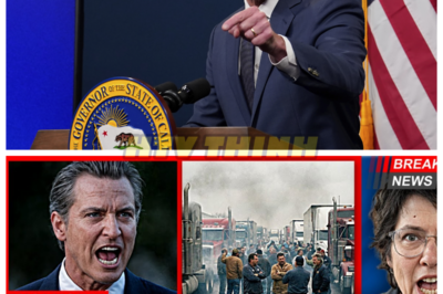 🙊 California’s Supply Chain Meltdown: Truckers Rebel and Shelves Go Bare! 🚚⚠️  In an explosive turn of events, California’s supply chain has officially snapped as thousands of independent truckers refuse to cross the state line in protest against Governor Gavin Newsom’s controversial new “Green Diesel” mandates. With 70% of the trucking fleet effectively banned, the repercussions are immediate and dire—food is rotting in the Port of Los Angeles, and grocery store shelves are rapidly emptying. As panic sets in and Newsom desperately seeks waivers, the question looms: how long can this standoff last before it spirals into a full-blown food crisis? The clock is ticking, and Californians must ask themselves: are they prepared for the fallout? 👇