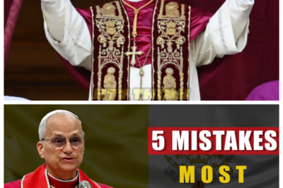 🙊 The Five Fatal Errors of Worship: Pope Leo XIV’s Urgent Warning to the Faithful 🔍⏳ In a world where spiritual apathy threatens the very essence of faith, Pope Leo XIV unveils a shocking revelation: five deadly mistakes Catholics make during Holy Mass that could jeopardize their souls. As the faithful gather in churches, unaware of the spiritual dangers lurking within their rituals, the Pope’s urgent message resonates with a chilling clarity. Each mistake, from casual participation to disrespect for the Eucharist, not only offends God but also weakens the bonds of devotion among believers. With time running out for spiritual renewal, can the Church reclaim its sanctity, or are the faithful doomed to repeat these errors? The ticking clock of divine accountability looms large, leaving the question hanging: will you heed the call to worship with purity and reverence before it’s too late? 👇