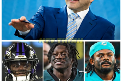 🙊 NFL Trade Secrets Unveiled: Lamar Jackson and A.J. Brown’s Fate Hangs in the Balance 🔥⏳ In a shocking twist that has sent shockwaves through the NFL, insider Adam Schefter reveals explosive trade rumors that could reshape the league’s landscape. With superstar quarterback Lamar Jackson reportedly on the trading block and the Eagles moving on from star receiver A.J. Brown, the stakes have never been higher. As teams scramble to position themselves for the upcoming season, the clock is ticking, and the personal costs of these potential trades loom large. Will these bold moves lead to redemption for struggling franchises, or will they plunge them into deeper chaos? The answers lie in the hands of decision-makers wrestling with their futures. 👇
