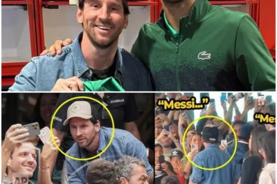 Messi’s Miami Madness: A Tennis Match or a Secret Meeting with Djokovic?” When Messi decided to attend the Miami Open, no one could predict the chaos that would ensue! What started as a simple tennis match spiraled into a clandestine rendezvous between two sporting legends. With suspicious glances, friendly waves, and private chats, the question looms: Is Messi plotting a shocking revelation in the sports world? Or is this just a clever ploy to grab headlines? Discover the sensational details now! 👇