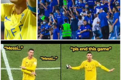 Al-Hilal Fans Chant Messi’s Name During Al Nassr’s Defeat: Is This the Ultimate Insult to Ronaldo’s Legacy? Al-Hilal fans took their rivalry with Ronaldo to new heights today, chanting Messi’s name during Al Nassr’s defeat, leaving Cristiano Ronaldo visibly shaken. The tension between the two footballing icons has been building for years, but this moment was a direct shot aimed at Ronaldo, and it’s the kind of humiliation that goes beyond just a game. The Messi vs. Ronaldo saga just escalated in Saudi Arabia, and the impact could be far-reaching. What does this mean for Ronaldo’s legacy in the region, and how will he respond to being publicly overshadowed by his greatest rival?  👇