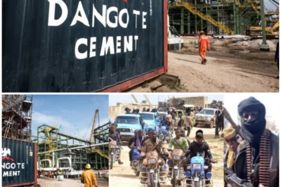 “SHOCKING: DANGOTE FACTORY ATTACKED! Bandits KILL CJTF Member in Vengeful Assault—The REAL Story You Won’t Believe!” In a shocking turn of events that sounds straight out of a Hollywood thriller, the Dangote factory in Nigeria has been violently attacked by a ruthless group of bandits seeking revenge for a government crackdown. CJTF forces, who have been trying to keep the peace, were caught off guard when one brave CJTF member was shot dead in a brutal assault. But this isn’t just about the attack—this is a message. What are the bandits really after, and why did they target the factory with such precision? Is there a deeper conspiracy at play here, or has this escalating violence just revealed a much larger and deadlier problem brewing in Nigeria’s heartland? 👇