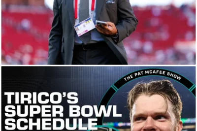 “Super Bowl Secrets: Mike Tirico’s Dark Night of the Soul Revealed!”  What happens when the voice of a generation confronts his greatest fears just hours before the Super Bowl? Mike Tirico is not just facing a game; he’s battling a storm of insecurities and unexpected betrayals that threaten to unravel everything he’s worked for. With explosive revelations about backstage rivalries and shocking confessions from colleagues, this is a story of ambition, fear, and the relentless pursuit of greatness. As the tension mounts, will Mike find the strength to deliver the performance of a lifetime, or will this be the night he wishes to forget? The drama is heating up! 👇
