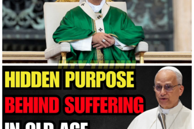 Pope Leo XIV Reveals God’s Hidden Purpose Behind Suffering in Old Age—Millions Left in Tears! 😢⛪ In an emotional address that gripped the faithful, Pope Leo XIV spoke candidly about the mystery of suffering in old age, offering what he called God’s hidden purpose behind pain, weakness, and decline. His words struck a nerve across generations, as elderly listeners and grieving families wept openly. Was this simply theology—or a deeply personal confession from a shepherd who understands fragility? The message is being called one of his most powerful ever. 👇
