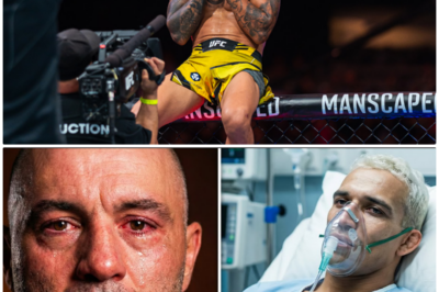 “FIGHTER OF THE DECADE FACES THE FIGHT OF HIS LIFE: Joe Rogan Breaks Down Over Charles Oliveira’s Cancer Battle—What’s Next for the UFC Champion?” Charles Oliveira was once the golden boy of the UFC, the fighter who could do no wrong. But now, the news of his devastating cancer diagnosis has left the MMA world shattered. Joe Rogan, usually the one delivering shocking commentary, was left speechless when the devastating news hit. Oliveira wasn’t just another fighter—he was a symbol of hope, strength, and perseverance. But now, as he faces a battle against a ruthless, unforgiving disease, Rogan and the world are forced to reckon with the fact that even the strongest can be brought to their knees. What’s next for Oliveira? Can he fight this invisible enemy with the same intensity he brought to the Octagon? As Rogan breaks down, it’s clear that the UFC will never be the same. This diagnosis could change everything, not just for Oliveira, but for the entire sport. What happens when a champion faces a battle he can’t win? The MMA world is holding its breath, waiting to see if Oliveira can overcome his greatest challenge yet. But with every day that passes, the clock ticks down on his future in the Octagon. The drama is only just beginning. 👇