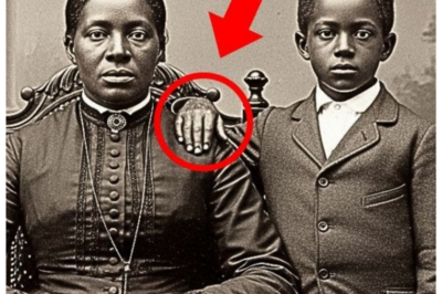 It was just a portrait of a mother and son from 1895 — but look closer at their hands